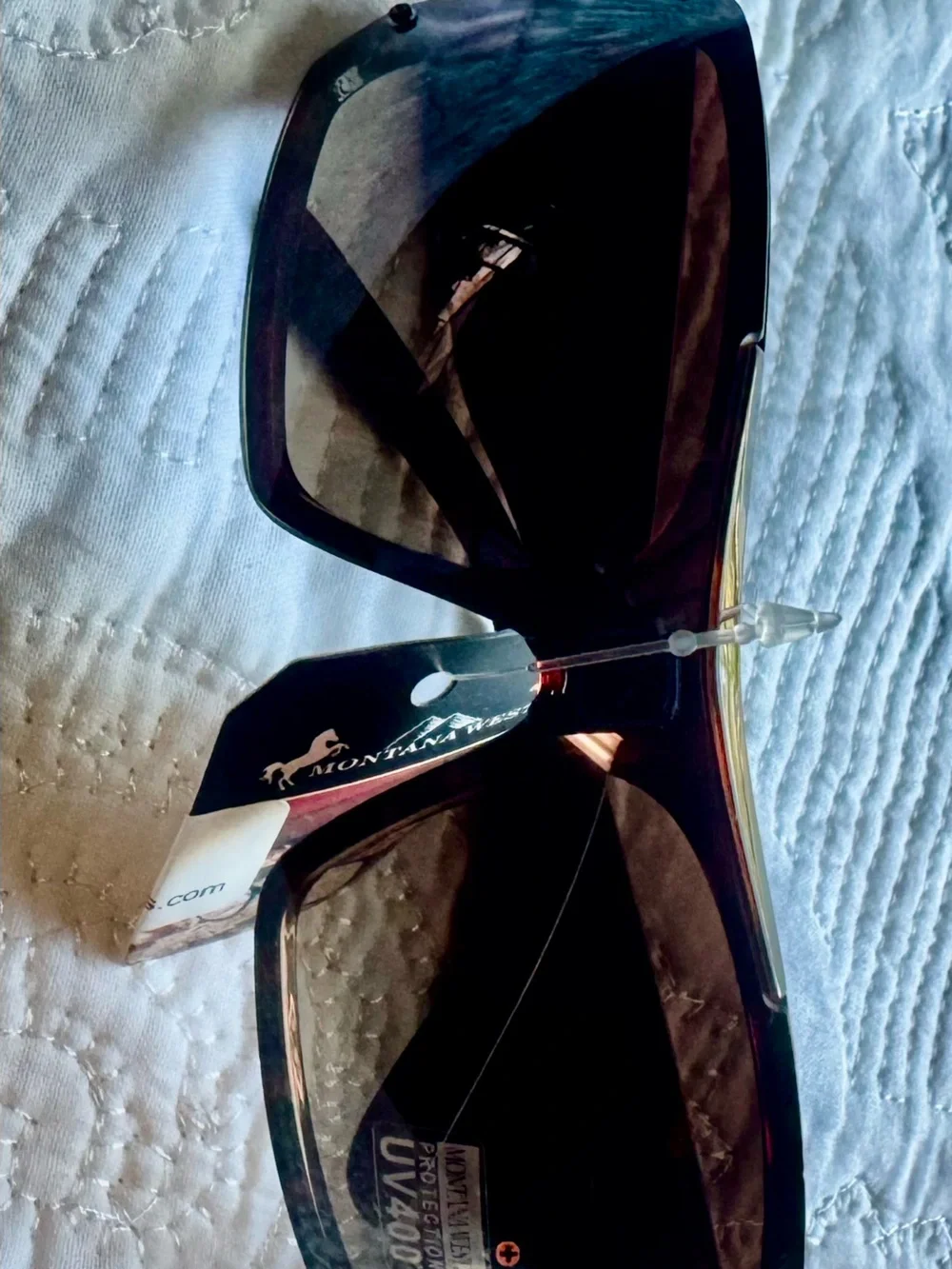 Montana West Brown Gradient Oversized Women's Sunglasses
